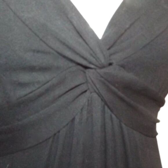 BODEN Maxi Dress, 8, Black Jersey, Sleeveless, V-neck, Viscose, RUNS SMALL - Picture 2 of 12